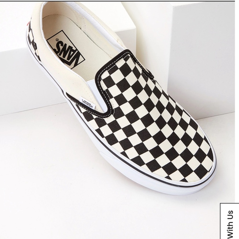 Vans Asher slip on checkerboard sneakers